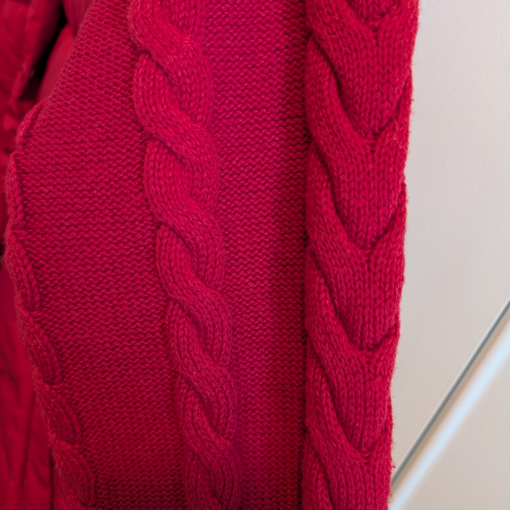 Talbots Vibrant Red Quilted Jacket - Picture 6 of 9